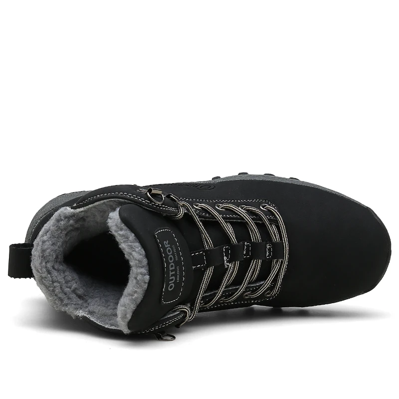 Брендовые мужские ботинки; большие размеры 39-46; сезон осень-зима; мужские кожаные модные кроссовки на шнуровке; Водонепроницаемая Мужская обувь для горных прогулок