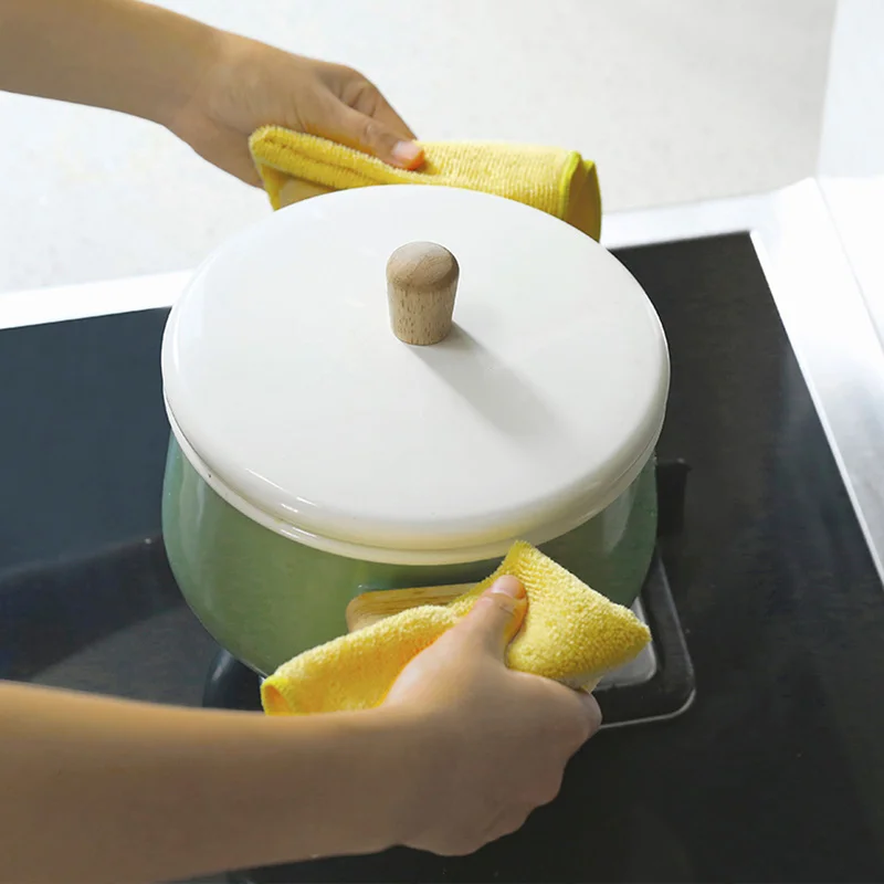 1 шт. супермикрофибра абсорбирующая ткань для чистки эффективная ткань для мытья бытовые кухонные полотенца с петелькой для посуды аксессуары инструменты