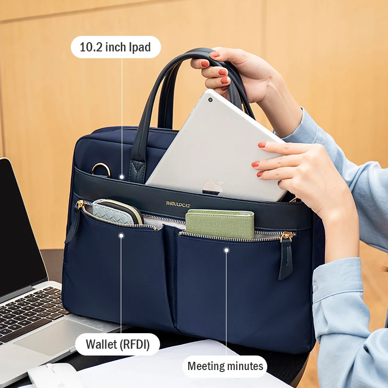 Laptop Crossbody Shoulder Bolsa para Mulheres Notebook Briefcase Business Travel Office Ladies Handbags Moda 13.3 15 16 - Imagem 6