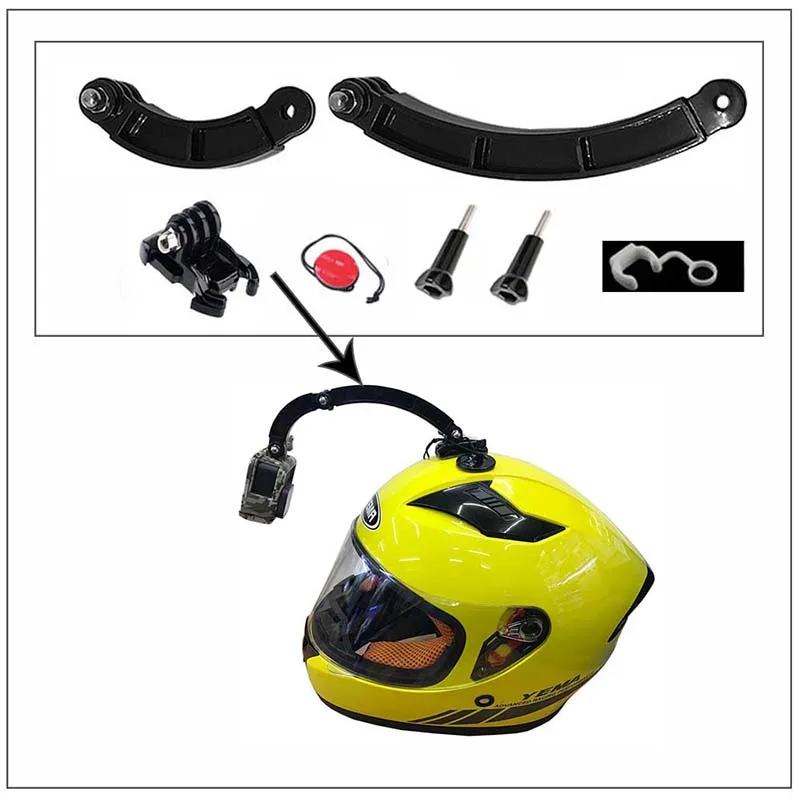 Braço de Extensão do Capacete da Motocicleta Conjunto para Gopro 33 em 1 Maneiras Suporte Ajustável Haste Hero 8 7 6 5 4 Dji Osmo Ação Câmera 3 - Image 6