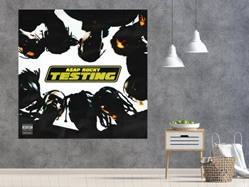 

ASAP Rocky Testing Poster Album Cover Music Art Print Canvas Pictures for Living Room Home Decor Office decorations