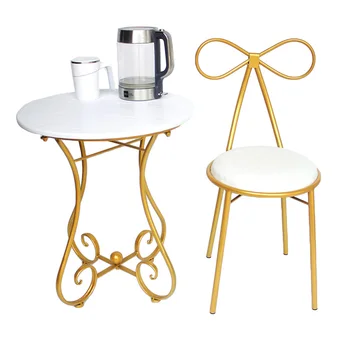 

Balcony Round Table And Chair Combination Lazy Modern Simple Three-piece Set Of European Leisure Chair For Tea Table