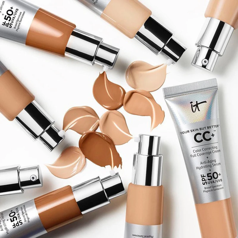 It Cosmetics CC Cream Matte Concealer Oil-Control Makeup Base Full Cover Dark Circle Eyes Make Up SPF 50+ Skin Brighten Cream