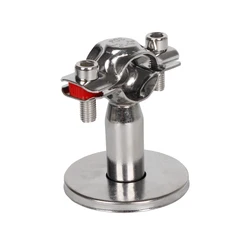 15mm-22mm 102mm-108mm OD Pole Length 45mm Stainless Steel SS304 pipe bracket with base Pipe Support Fixed Pinch Pipe Holder