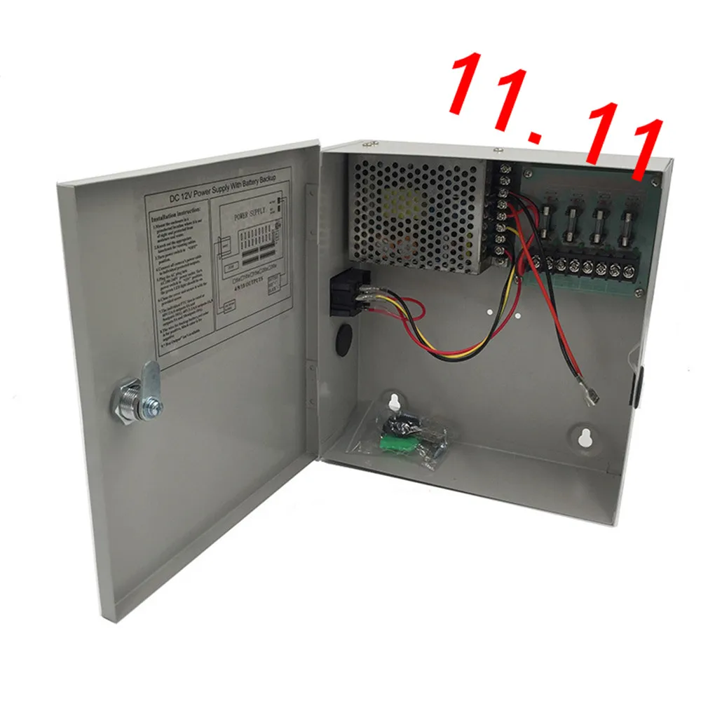 Блок питания 12v5a блок питания 12v5a 4 выхода Импульсный чехол питания светодиодный контроль Железный корпус центральный источник питания Contro