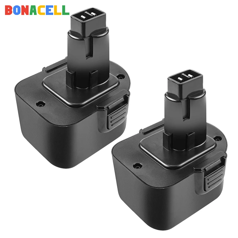 Перезаряжаемая батарея Bonacell 2.0Ah 2Pc ni mh DC9071 для Dewalt DW9072 DW9071 DE9037 DE9071 DE9072 DE9074 DE9075 152250