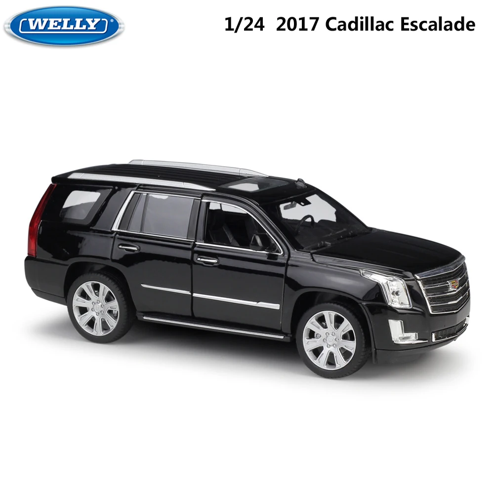 Модель литая автомобиля WELLY 1:24 из сплава модель 2017 Cadillac Escalade SUV металлические