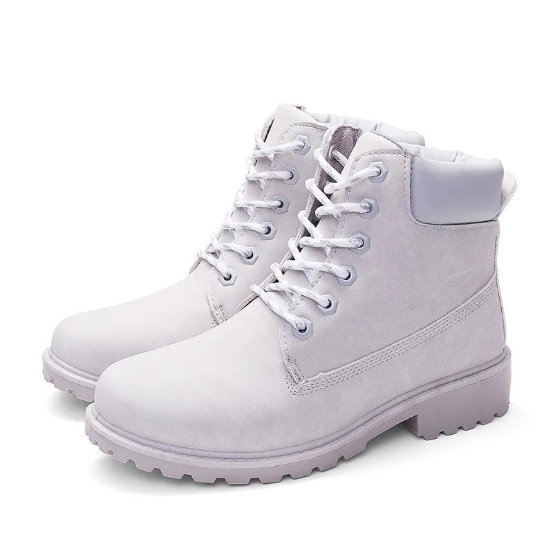 Ankle Boots For Women - Цвет: Gray No Fur