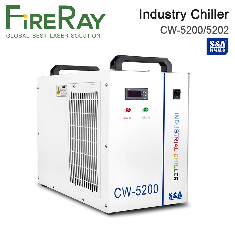 

FireRay S&A CW5200 CW5202 Industry Water Chiller for CO2 Laser Engraving Cutting Machine 80w 100w 130w 150w Laser Tube