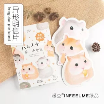 

30sheets/LOT infeel me Cute little hamster Postcards Creative Postcards/Greeting Card/wish Card/Fashion Gift