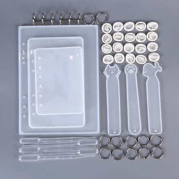 

45Pcs/1pc Bookmarks Shaped Silicone Mold For UV Resin Epoxy Resin For Handmade Jewelry DIY Mix Bookmark Notebook Resin Mold
