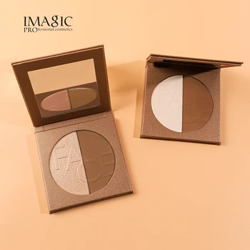

IMAGIC Two-color Contouring Powder, Nose Shadow Three-dimensional V Face Shadow Powder, Brightening and Contouring Palette