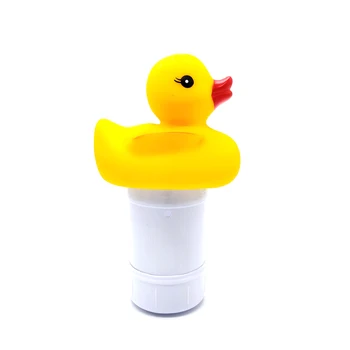 

Adjustable Chemical Tablet Dispenser Auto Floating Swimming Pool PP Hot Tub Duck Shape Spa Garden Cleaning Equipment Holder Cute