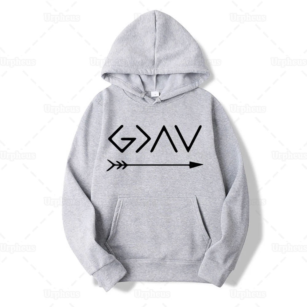 Бог выше, чем высокий, и Lows Hoodie God Is Greater Sweatershirt христианская вера пуловер Толстовка Harajuku стиль