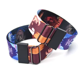 

30pcs/lot Juice Wrld Wristband Adjustable Ribbon Wristbands 3D Printing Music Singer Hand Strap Sport Hip Hop Accessories NA2292