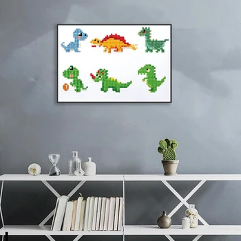 

DIY 5D Diamond Painting Kit for Adults Diamond Art Kit,Paint with Diamonds Embroidery Painting Cross Stitch - Dinosaur