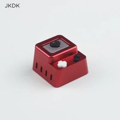 Aluminum metal keycap anodized surface resin keycap cherry mx for mechanical keyboard keys - Цвет: 1