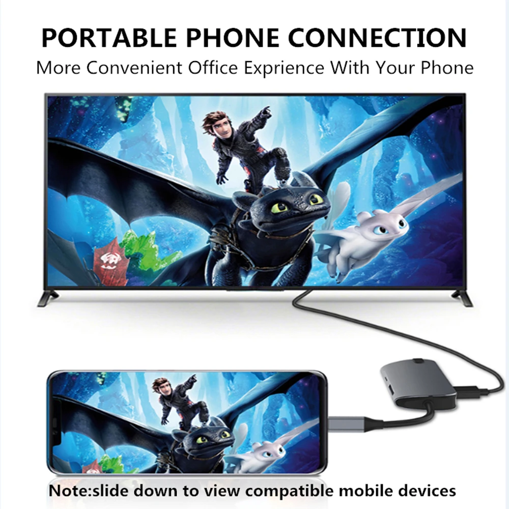 Type C USB C концентратор с 4K HDMI SD TF кард-ридер USB 3,0 концентратор адаптер для Macbook Pro Dell XPS 15 Lenove ThinkPad huawei MateBook