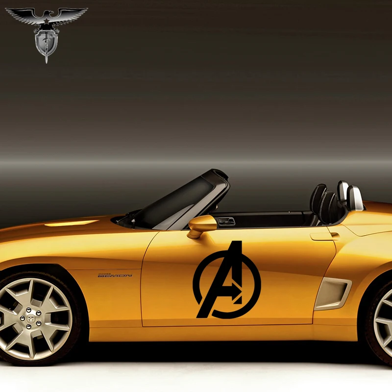 

EmpireYing 3 Sizes 8 Colors Avengers Marvel Comics Circular Art Car Sticker Morhome Morcycles Laptop Styling Vinyl Decal Gift
