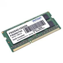 Модуль памяти PATRIOT для ноутбука 4GB PC10600 DDR3 SO PSD34G13332S