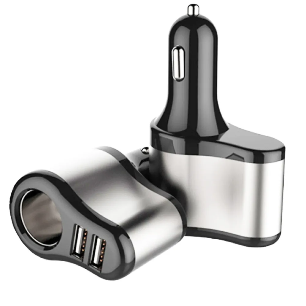 

Quick Charge 3.1 Car Cigarette lighter 5V Turbo Fast Charging Car-charger Dual USB Car Mobile Phone Charger for iPhone 8 7 X