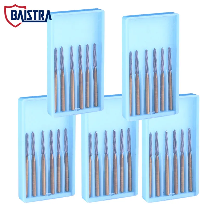30pcs Dental Carbide Burs Endo Drill Fg 25mm Tungsten Metal Bur High