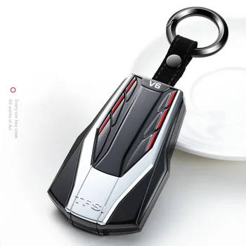 

Car Styling ABS Carbon Fiber Smart Cover Case For Audi A4 New A4L A5 A6L QT S5 S7 Q7 TTS Auto Protection Key Shell Accessories