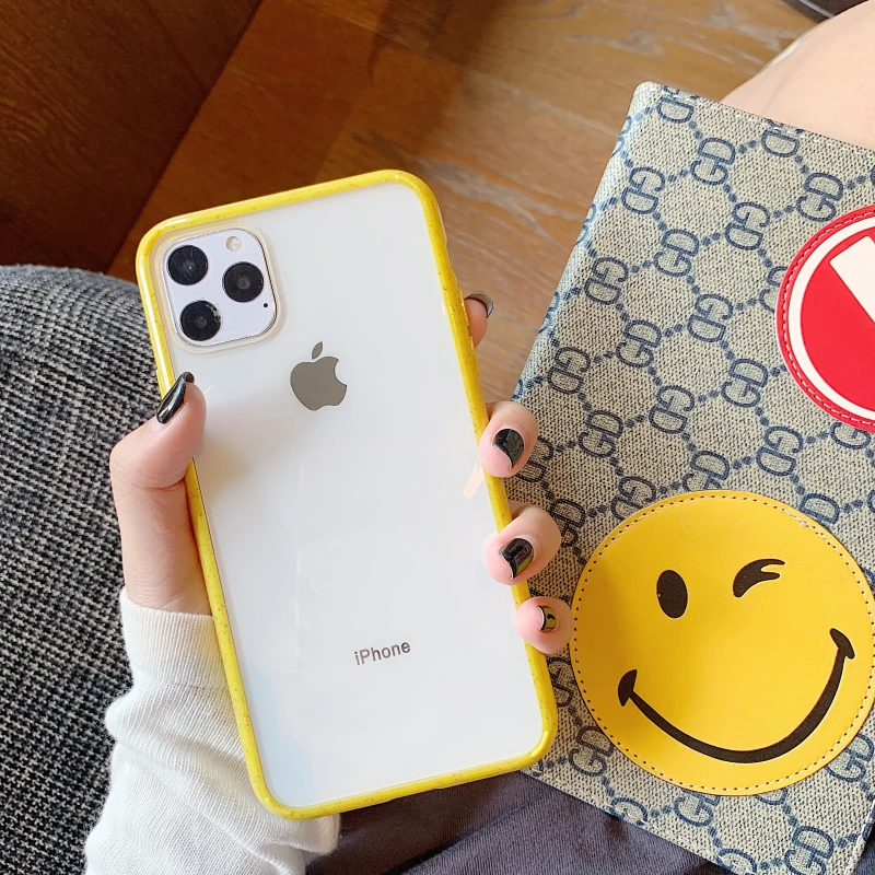 T3 Карамельный цвет волнистая оправа чехол для телефона для iPhone 11 11Pro Max X XR XS Max 8 7 6 6s Plus акриловый прозрачный противоударный чехол - Цвет: T3