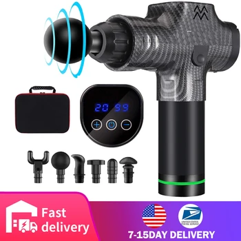 

Muscle Massage Gun Vibration Sport Massager Pain Relief Body Relaxation Slimming Shaping Massager Fitness Fascial Gun