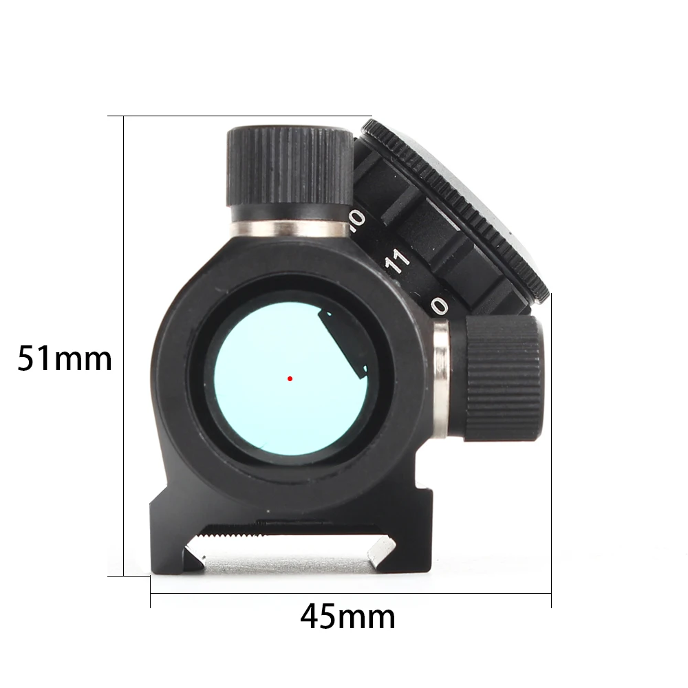 ohhunt Low Power Compact 1X21 3 MOA Red Dot Sight Scope Weaver Picatinny Mount Tactical Hunting Rifle Riflescopes (7) 