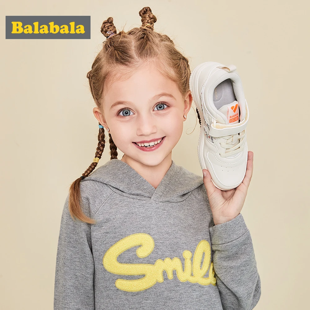 Balabala/детская обувь; обувь для девочек; Новинка года; сезон осень; дышащая Белая обувь для мальчиков; детская обувь на композитной подошве с низким вырезом