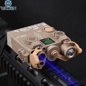 

WADSN DBAL-A2 PEQ15 Aiming Laser IR & Blue Laser with Led White Light Illuminator Airsoft Hunting Weapon Rifle Laser Sight