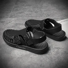 Дизайнерские Модные мужские сандалии; размеры 39 s; Легкие дышащие повседневные летние мужские туфли в римском стиле; сетчатые пляжные сандалии