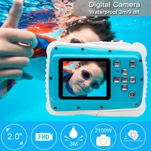 Водонепроницаемая камера для детей HD подводная экшн-камера видеокамера 2,0 lcd# T2