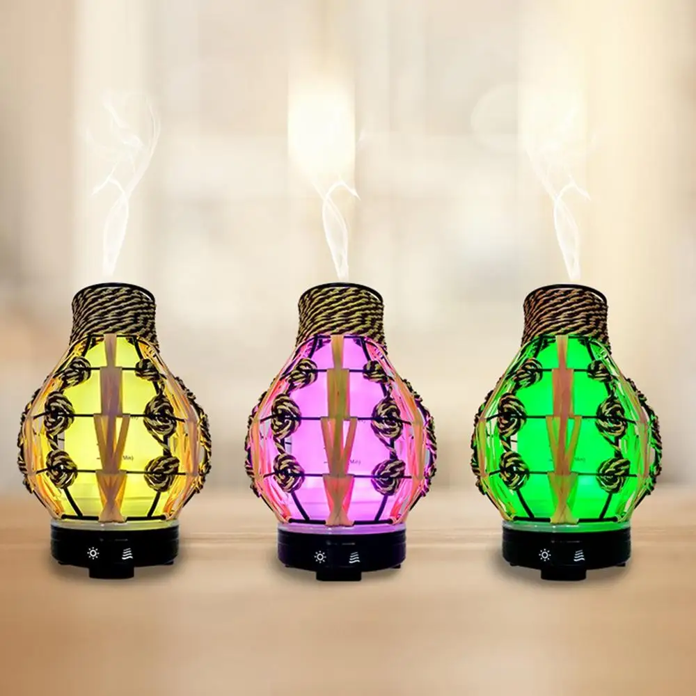 

Creative Wrought Iron Hollow Humidifier Colorful Essential Oil Spreader Home Ultrasonic Aromatherapy Machine Atomizer