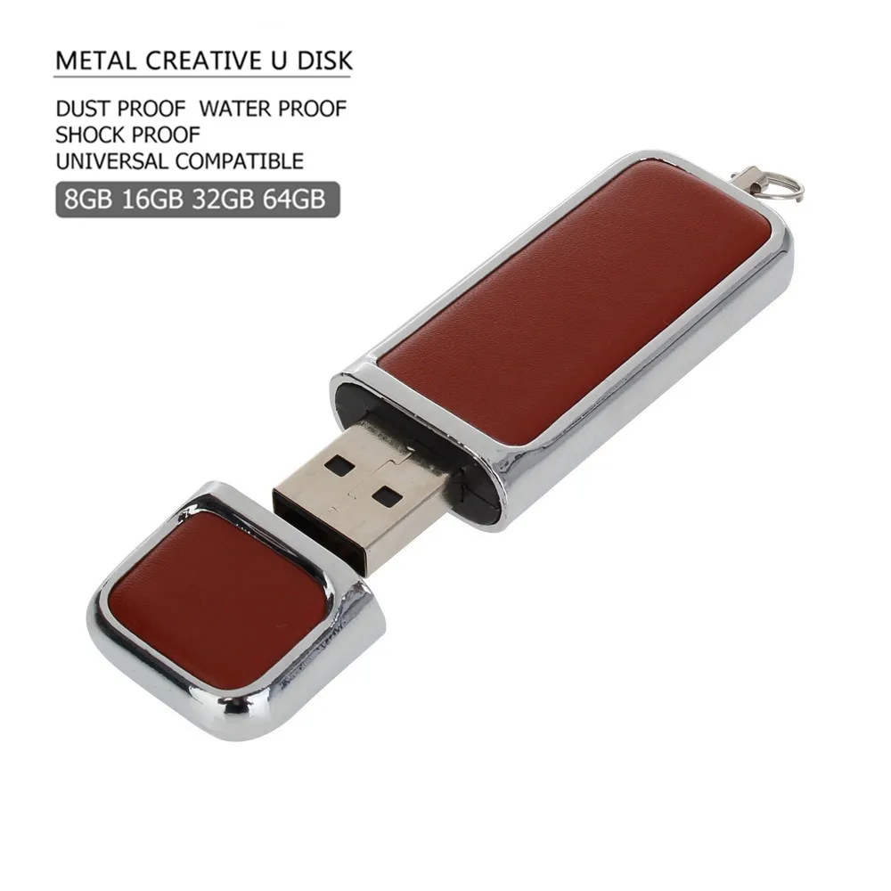 Red Flash Drives Usb Stick 32GB Metal Keychain 2.0 Pendrive 16GB Flash Memory Stick 8GB Usb Flash Drive 128GB 4GB Pen Drive 64GB - Цвет: Red