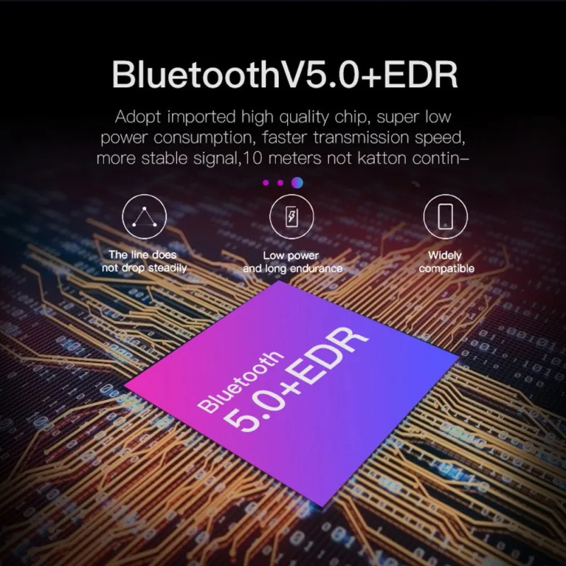 TWS V5.0 Bluetooth беспроводной с зарядным устройством 1300 мАч практичные наушники
