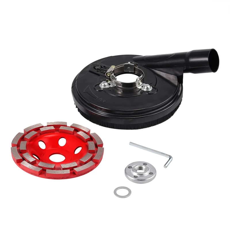 

Angle Grinder Dust Cover 5Inch/125Mm Diamond Grinding Disc Adjustable Angle Grinder Dust Shroud Kit Angle Grinding Dust Shroud U