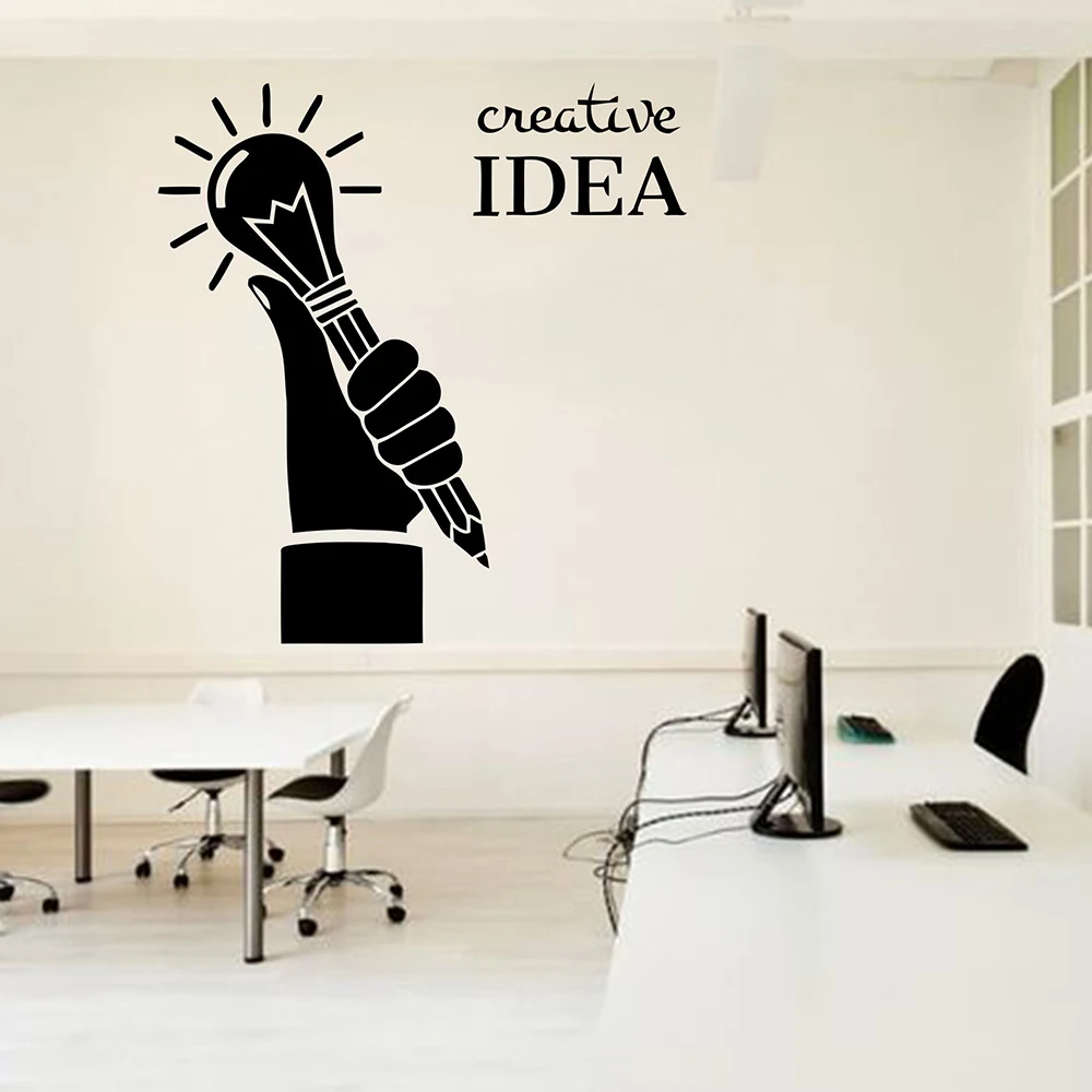 Creatives Idea наклейка на стену командная работа деловой работник вдохновляет слова