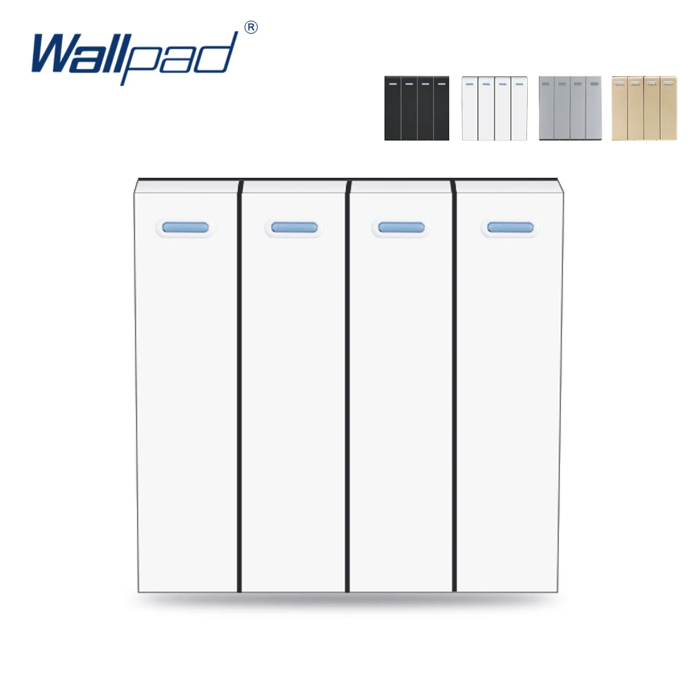 Wallpad 4 Gang Reset Switch Rocker Function 4 Push Button Momentary  Switch Bell  Function Key For Moduler Only 52*52Mm Wallpad 4 Gang Reset Switch Rocker Function 4 Push Button Momentary  Switch Bell  Function Key For Moduler Only 52*52Mm