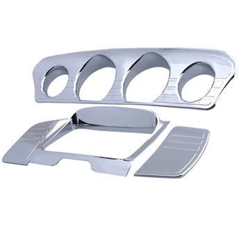 

Tri Line Gauge & Stereo Decor Trim Cover For Touring 2014-2018