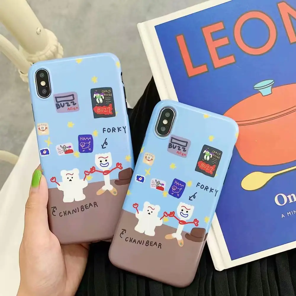 

ORYKSZ 3D Lovely Cartoon Pattern Phone Case For iphone 7 XS Max Case For iphone X XR 6 6S 7 8 Plus Silicon Soft Cover Retro Capa