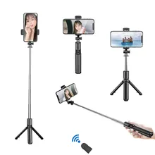 Aliexpress - Bluetooth Wireless Selfie Stick Tripod For Mobile Phone 3 In 1 Handheld Monopod With 360° Phone Holder Extendable Selfie Stick