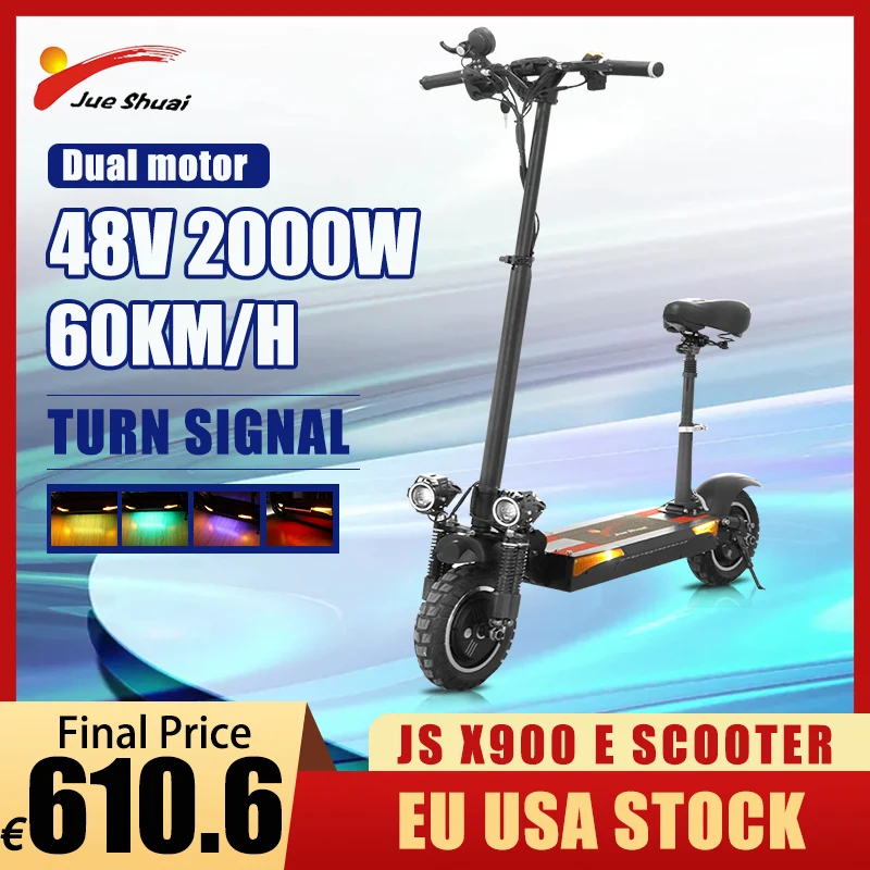 Trin bule rulle 70% off cheap outlet UK 48v 2000w Dual Motor Electric Scooter with Seat  100KM Range Foldable patinete elétrico Turn Signal E Scooter EU USA Stock  cheap storeonline -ct1arr.org