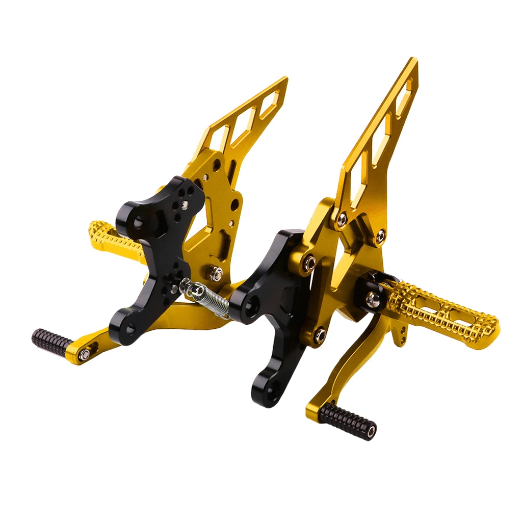 

1 Pair Aluminum Adjustable Footrest Foldable Aluminum For Kawasaki Z900 2017 New