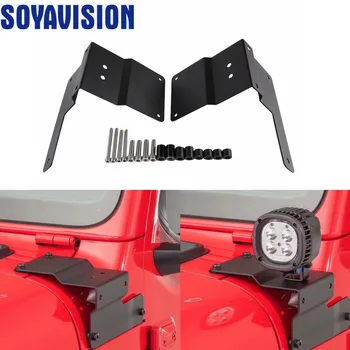 

Car A-Pillar Light Bracket Mount Holder for LED Light Bar Work Lights Fit Jeep Wrangler JL 2018 2019