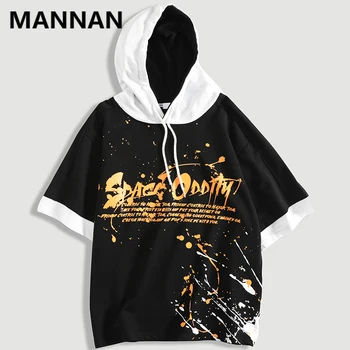 

2020 blac Hoodies Hip hop Tees cotton t shirt hip hop Easy Loose Short Sleeve Skateboard Pullover T-Shirt Fashion tee shirt fila