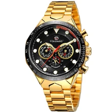 Лидирующий бренд Роскошные военные мужские часы автоматические механические часы мужские наручные часы Relogio Masculino золото