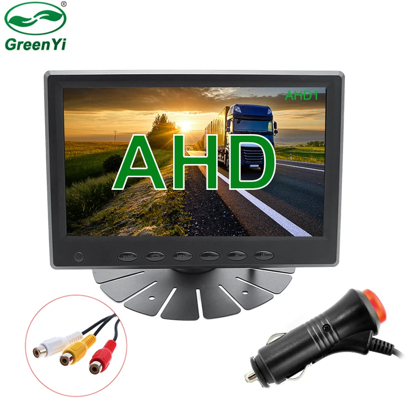 2020 новый HD AHD 7 дюймов 1024x600 цифровой IPS экран яркость 500CD/M2 автомобильный монитор
