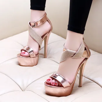 

2020 Thin Heels Square Toe Rome Gladiator Women Sandals Super High Cover Heel Ankle Strap Boho Shoes Solid Sandals